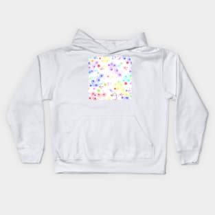 Splatter effect, Brush strokes, neon colors Kids Hoodie